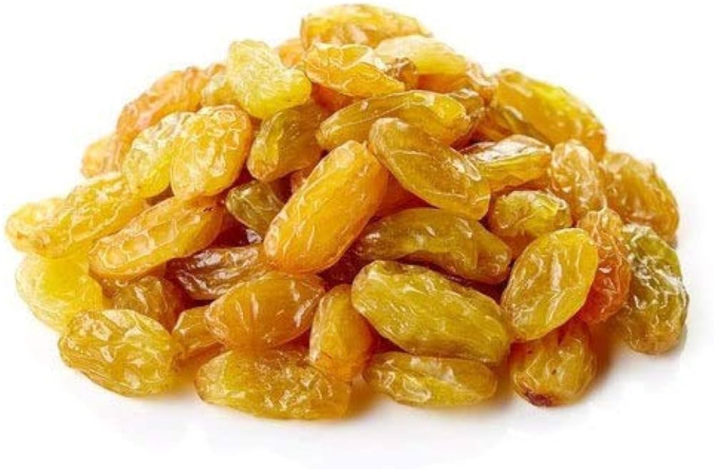 Raisins (Kishmish), made by drying grapes in the sun and processing them in a plant,