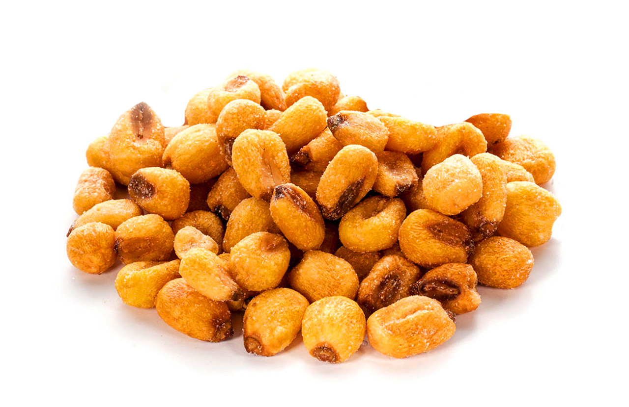 Corn nuts are a unique and crunchy snack made from whole corn kernels.