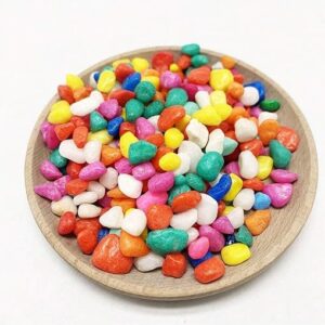 Colour Stone / Color Stone / Multi Color Pebbles Decorative Marble Stones (Polished)