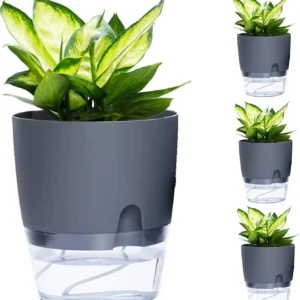 Self watering plant containers / Plant tb with attach water container / Hanging pot Plant Container Set (Plastic)