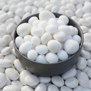 White Pebbles for Pots | Decorative Natural White Stones for Indoor Plants, Succulents & Home Garden
