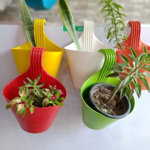 Plastic Vertical Hook for Hanging Plants | Durable Hanging Plant Hook (Colour May Vary)
