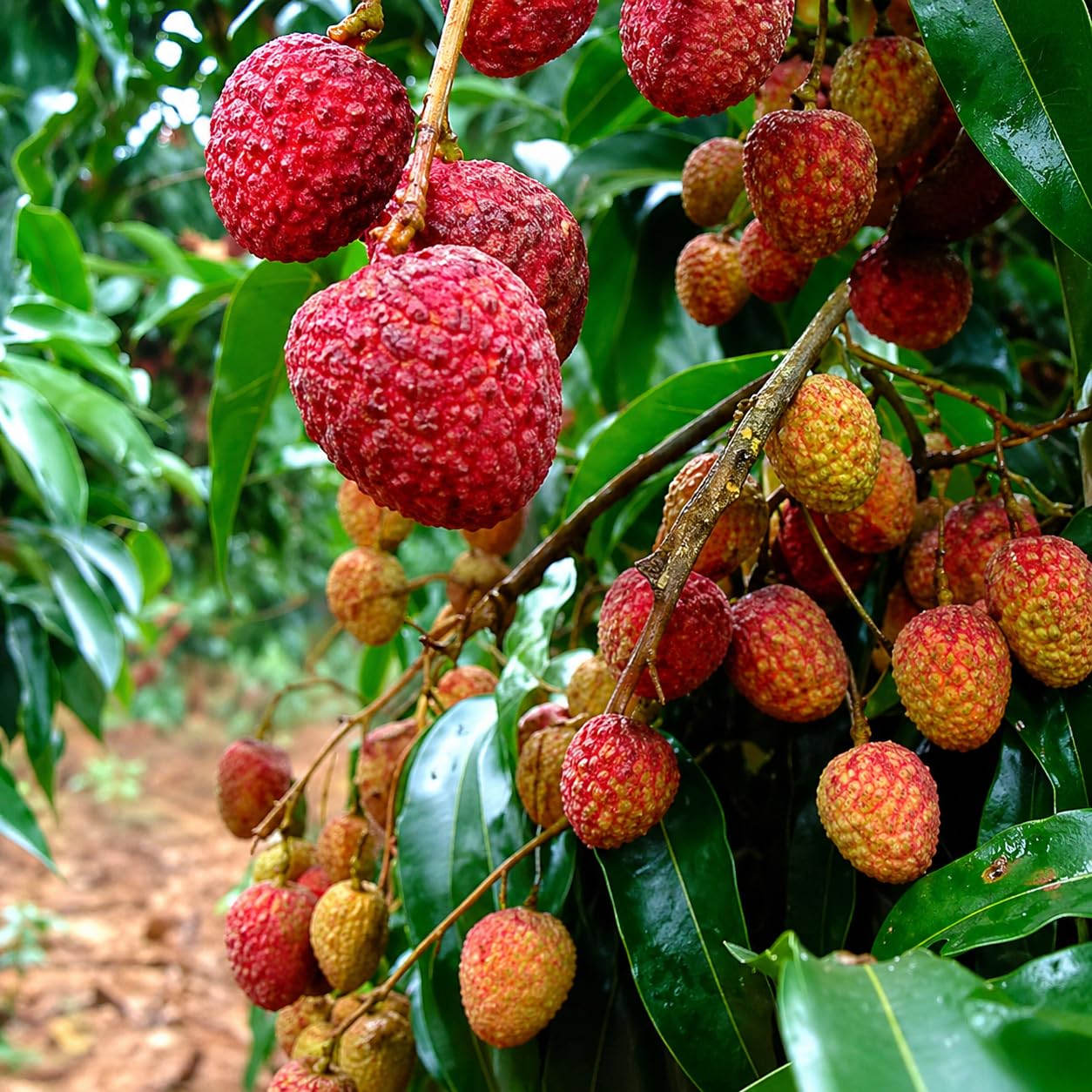 Muzaffarpur Shahi Litchi Fruit Plant | Healthy Live Sweet Litchi Tree | Shahi Lychee Plant for Home Garden - Image 5