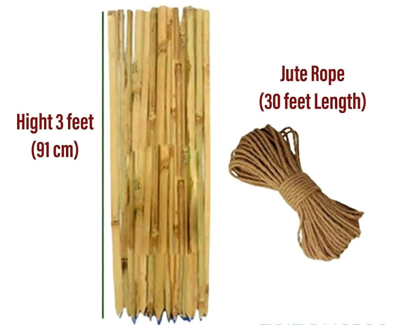 Bamboo Sticks For Plant Support For Garden - Image 2