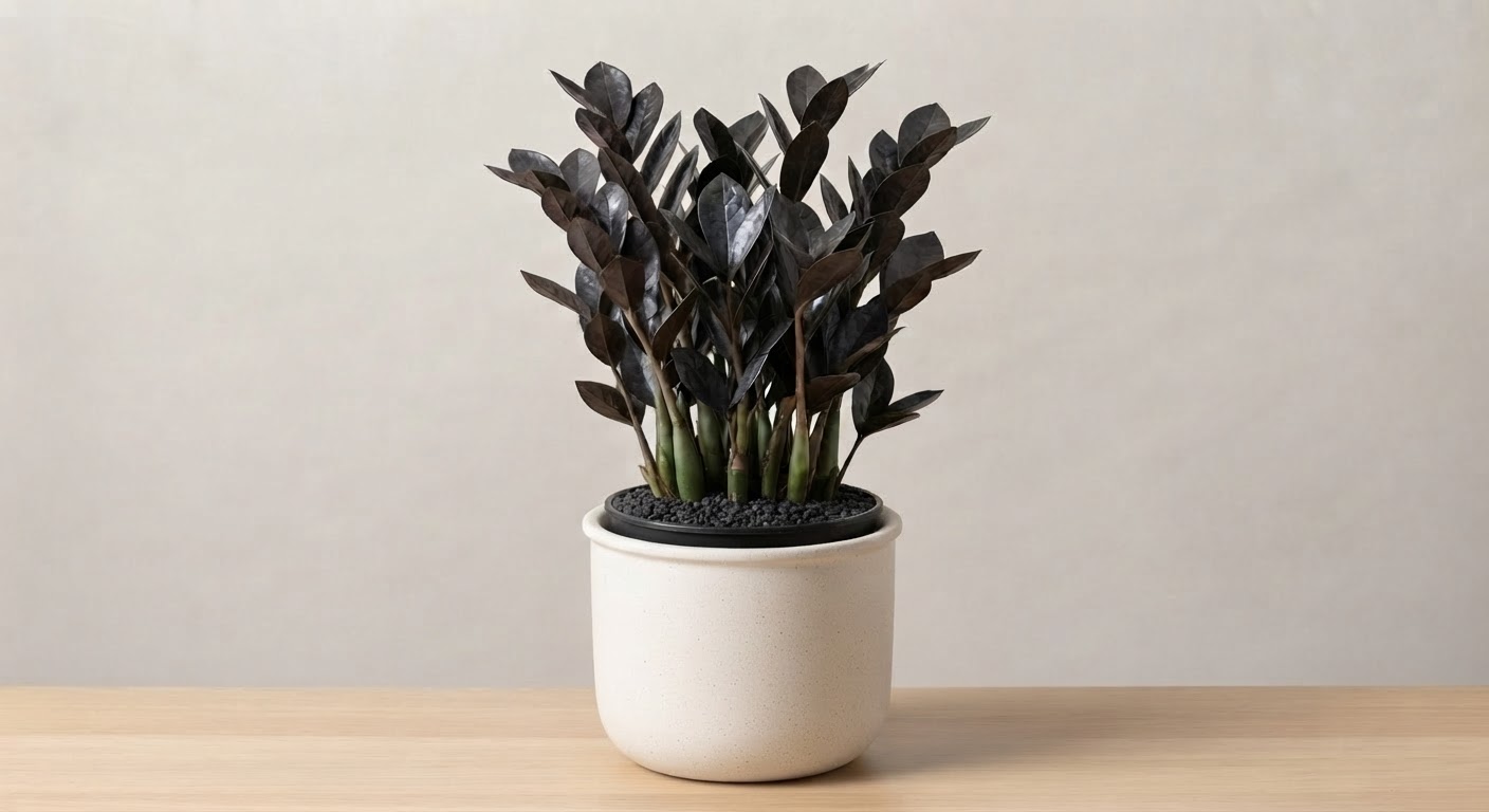 ZZ Dwarf Black Indoor Live Plant with pot