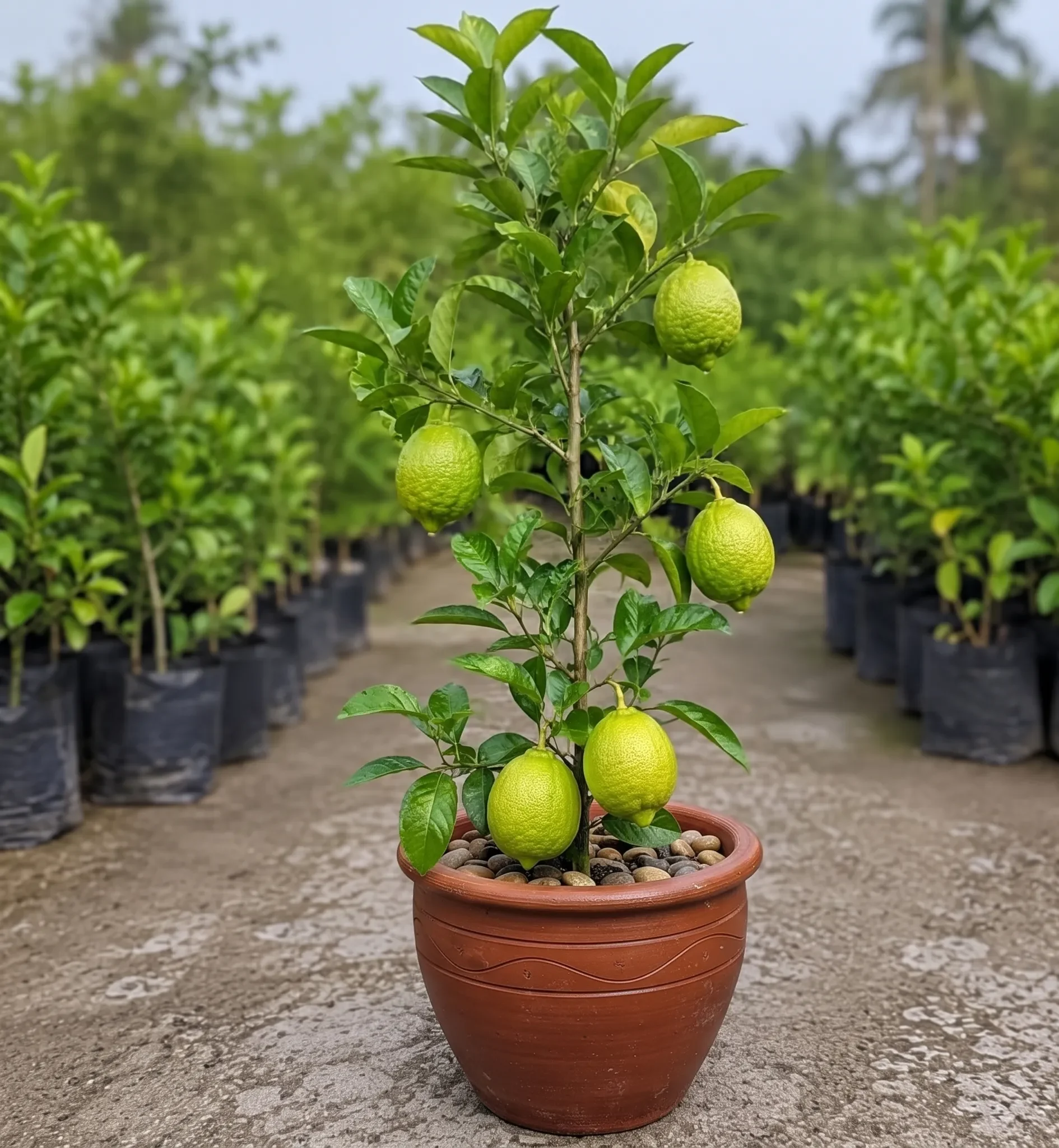 All Time Seedless Gandharaj Lemon Plant ( Air Layer) | Fragrant Gandharaj Citrus Fruit Plant For Home Garden